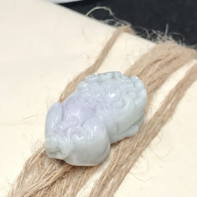 【招財神獸】春帶彩翡翠戰神貔貅|天然緬甸玉翡翠A貨| 送禮