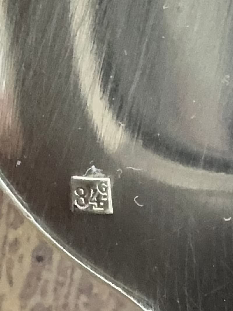 50066-典雅法國古董新古典主義風格鍍銀湯匙