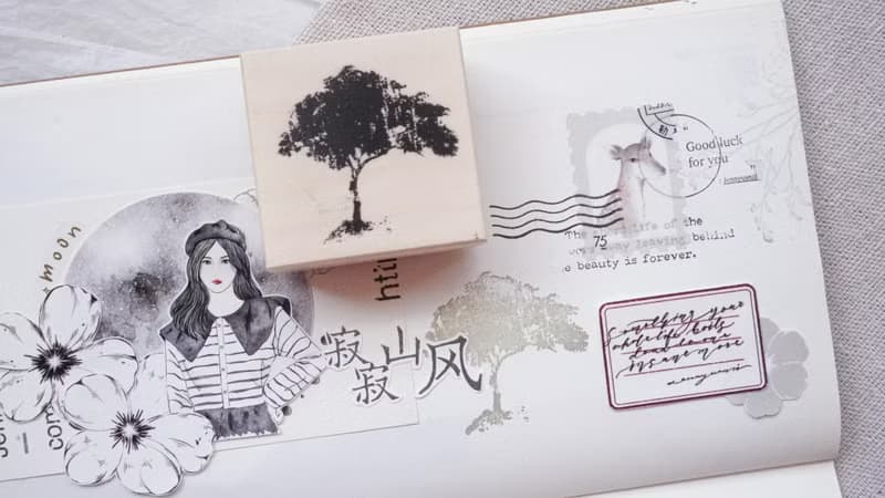 橡樹 4.5cm x 4.5cm 印章