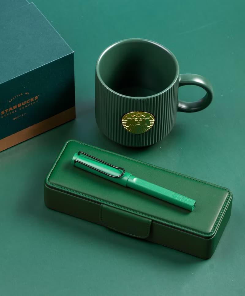 【雷雕免費刻字】LAMY 鋼珠筆皮革筆盒 湛藍 / SAFARI - 星巴克綠