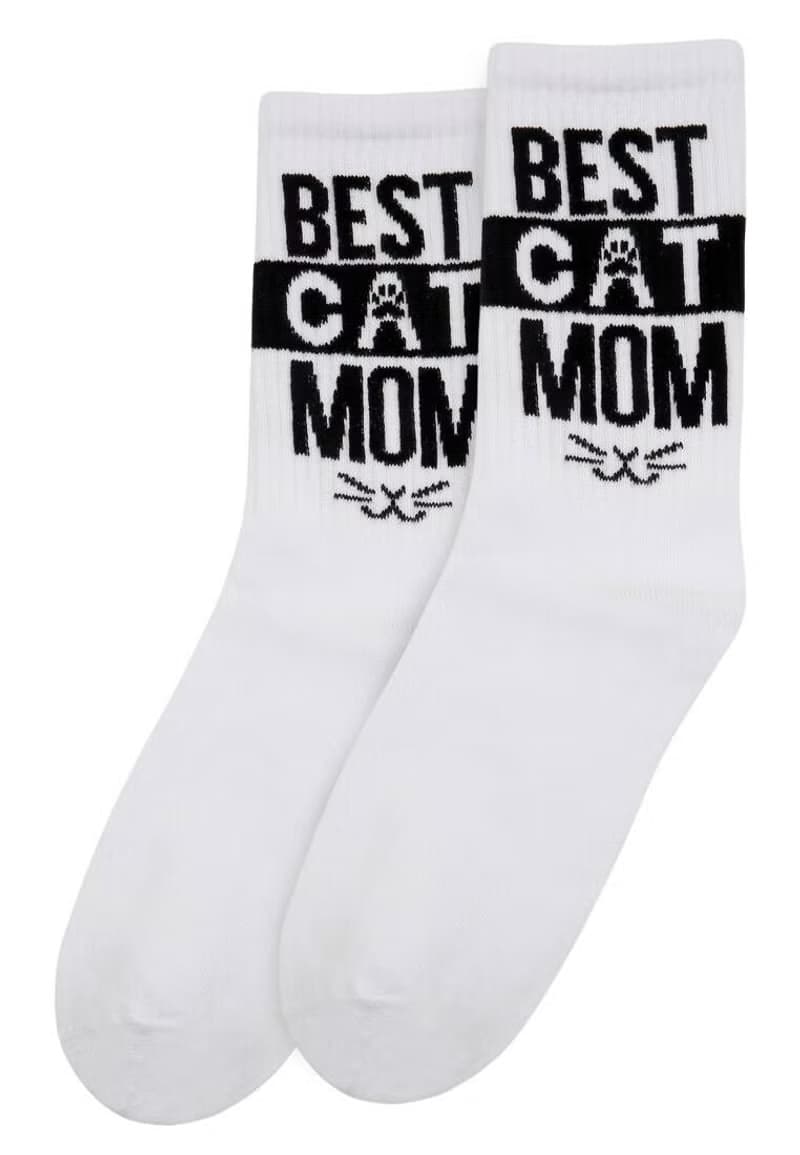 【幽默時尚】哈利波特 Best Cat Mom/WTF 等款式 中長襪子 中筒襪