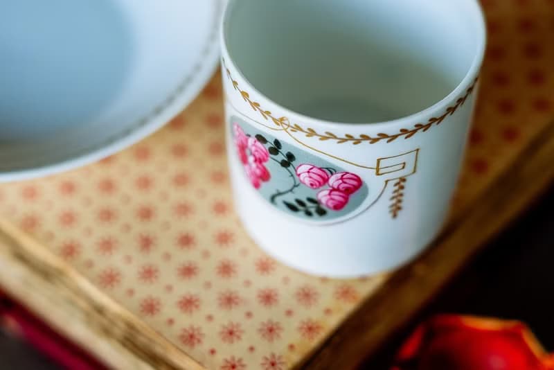 新藝術玫瑰開光濃縮咖啡杯 - 西洋古董