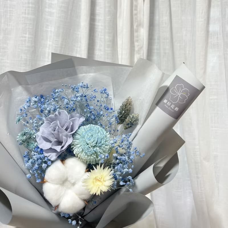 【維拉花藝】永生花束 藍色系花束