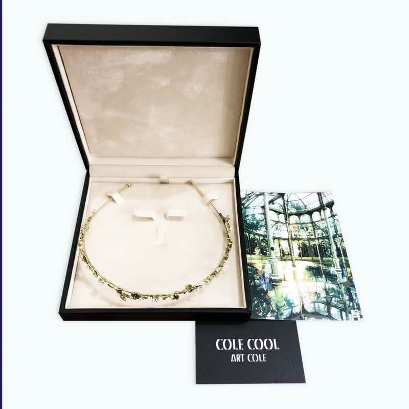 珍珠花卉頭箍 wedding 珍珠頭箍 黃銅頭箍 情人節禮物 珍珠