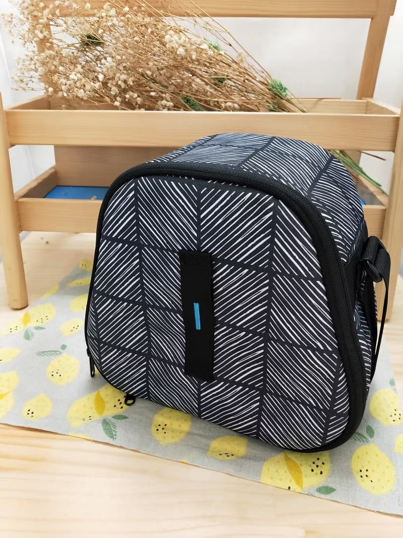 可愛造型便當袋 保溫袋保冷袋 露營用品 時尚黑白格~上架囉~NEW