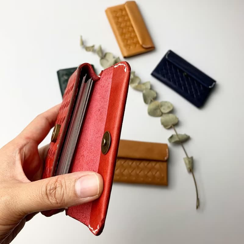 編織款名片包/編織卡片零錢包