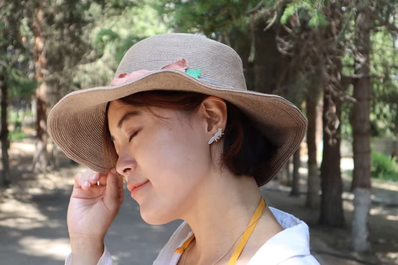 狐狸夜行 森林中 耳環 耳夾 可愛動物 生日禮物