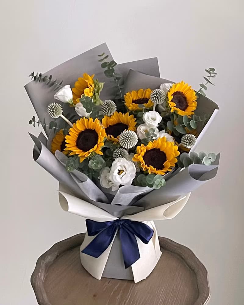 【鮮花】向日葵自然風鮮花花束