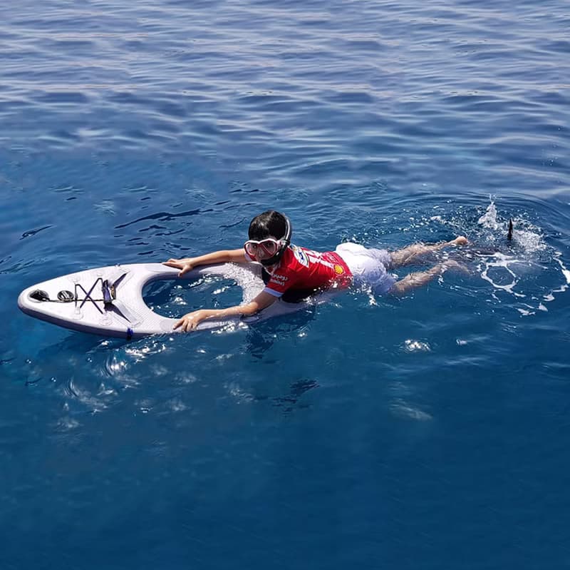 SEABIKE水中自行車及充氣浮板【浮潛裝備組 優惠價】水上活動