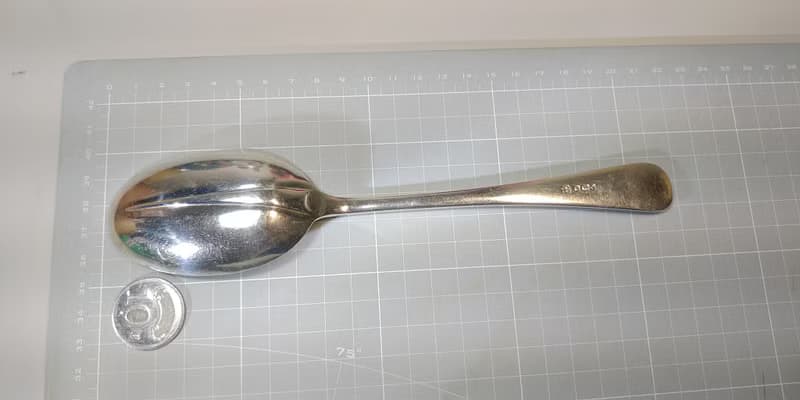 重量級1910年英國製Sheffield雪菲爾德純銀大湯匙長