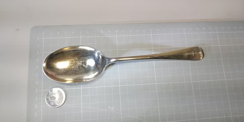 重量級1910年英國製Sheffield雪菲爾德純銀大湯匙長