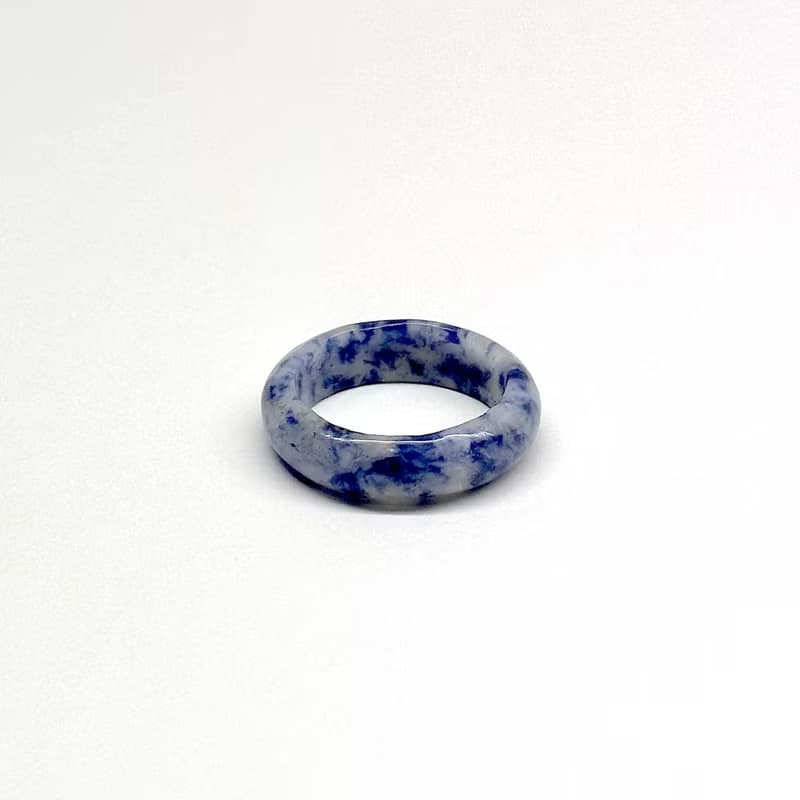 【海洋寶石戒】藍點石介指戒指