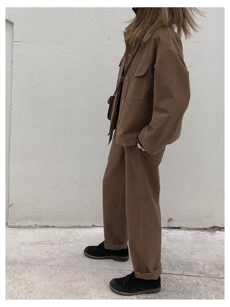 復古直筒修身羊毛寬褲 I Vintage Straight Pants