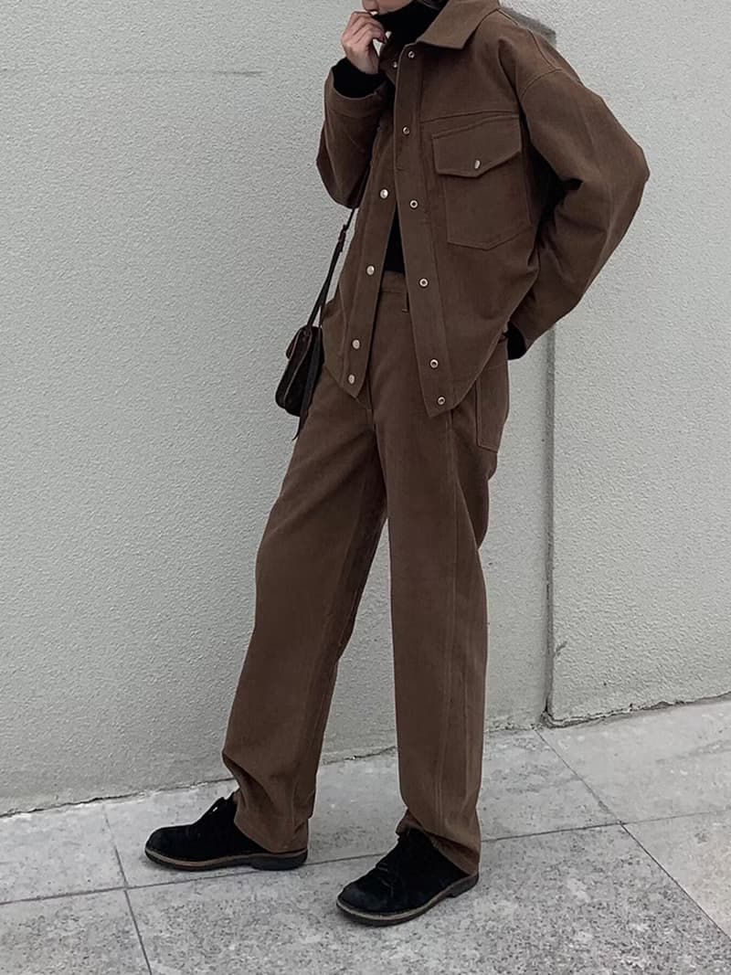 復古直筒修身羊毛寬褲 I Vintage Straight Pants