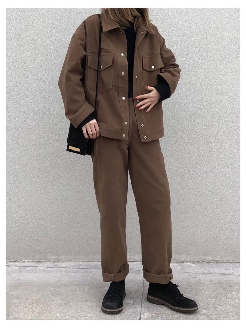 復古直筒修身羊毛寬褲 I Vintage Straight Pants