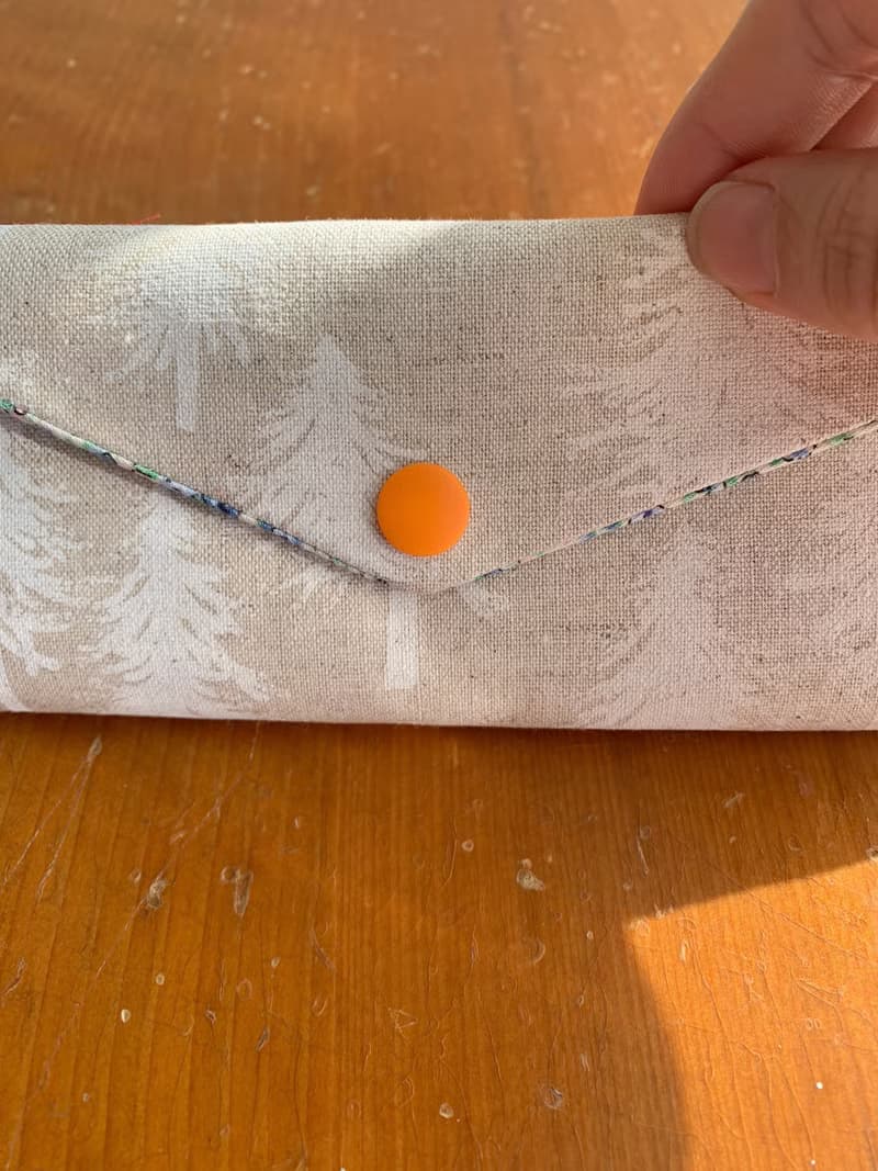 文青風環保筷袋  植樹 白  手作餐具袋.交換禮物.