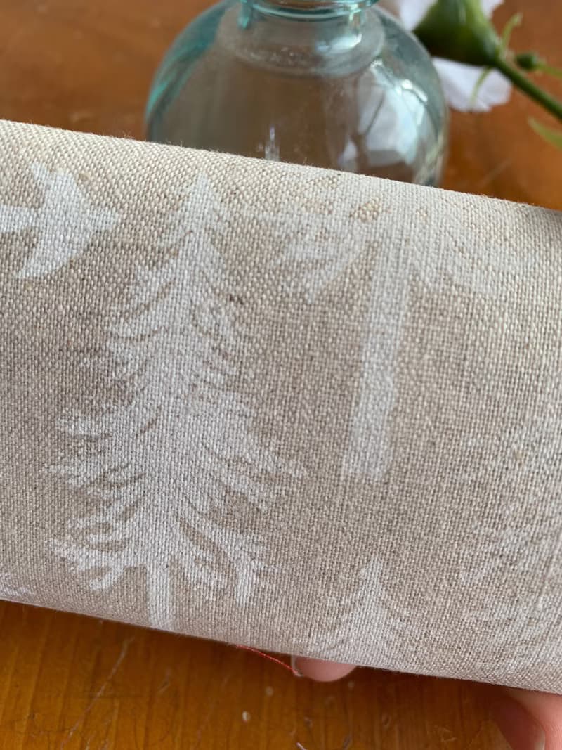 文青風環保筷袋  植樹 白  手作餐具袋.交換禮物.