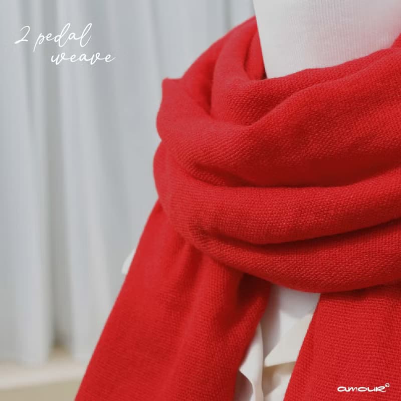 【愛奇蹟 Amour Miracle】喀什米爾雙踏板圍巾 Cashmere scarf