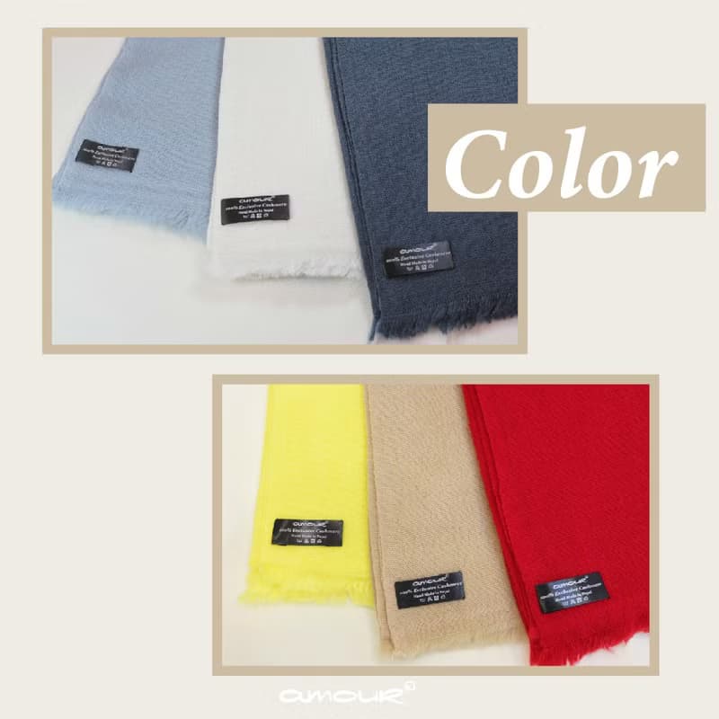 【愛奇蹟 Amour Miracle】喀什米爾雙踏板圍巾 Cashmere scarf
