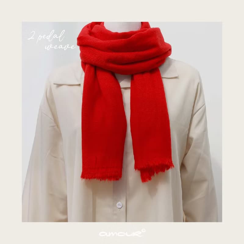 【愛奇蹟 Amour Miracle】喀什米爾雙踏板圍巾 Cashmere scarf