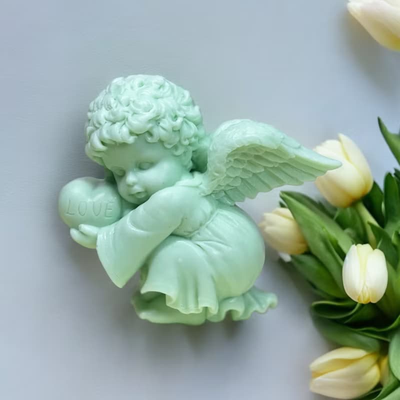 快速出貨  藝術香氛皂 天使愛心love (男) 精油香氛 手工皂