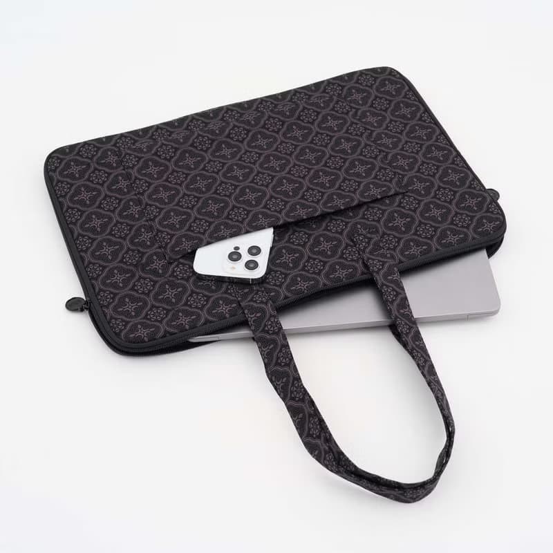 15.5吋筆電收納包-差旅款/玻璃海棠/紳士黑色(15、16吋筆電適用)