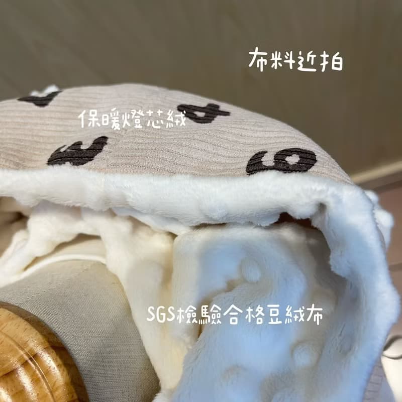 一起來數123手工豆絨保暖熊帽 寶寶帽 嬰兒帽 嬰兒禮物