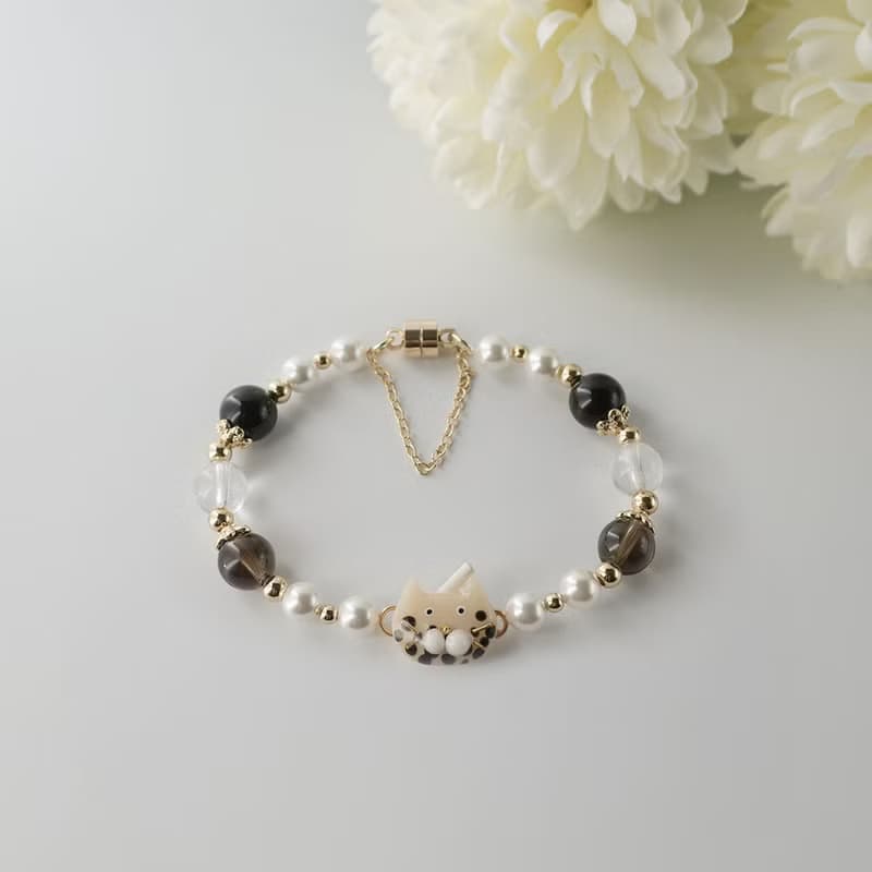 貓貓好朋友手鍊 | 珍珠奶茶