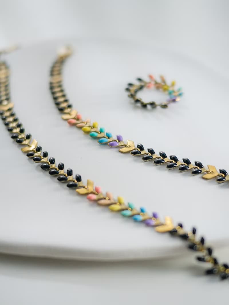 PRIDE 系列 - 黑彩虹 * LGBT 遊行 彩虹 黃銅 項鍊 手鍊 戒指