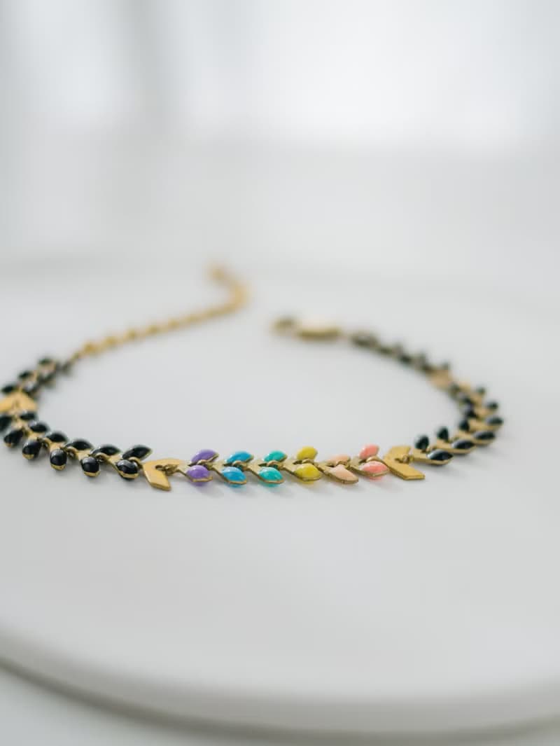 PRIDE 系列 - 黑彩虹 * LGBT 遊行 彩虹 黃銅 項鍊 手鍊 戒指