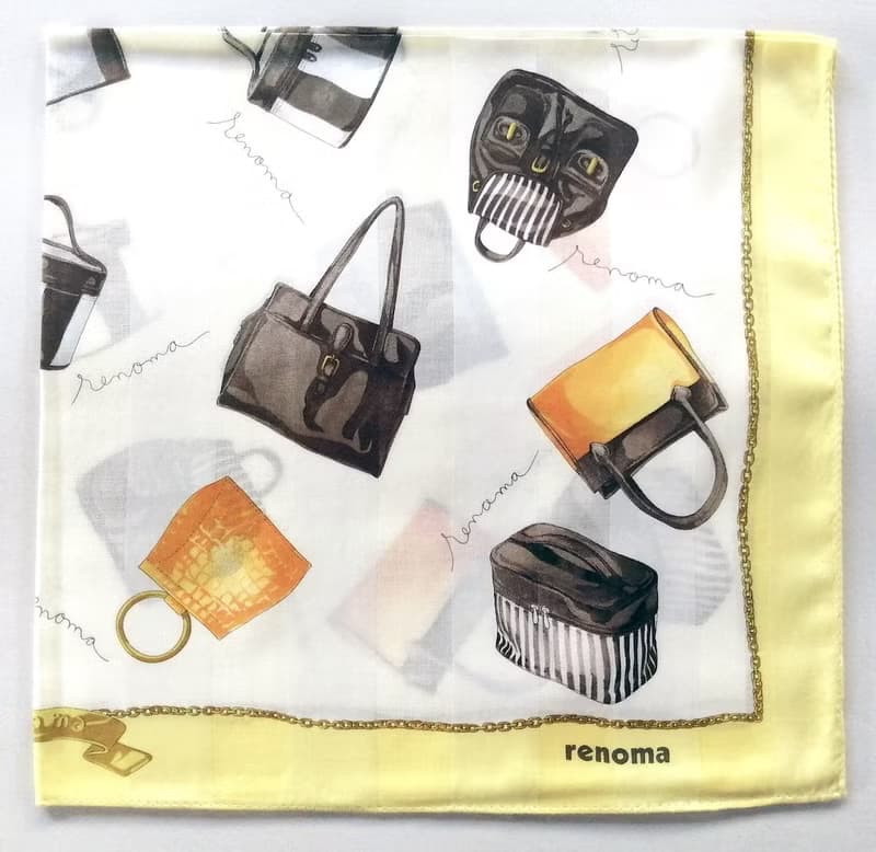 renoma Vintage Scarf Women Handbag Collection 23 x 22.5 inches