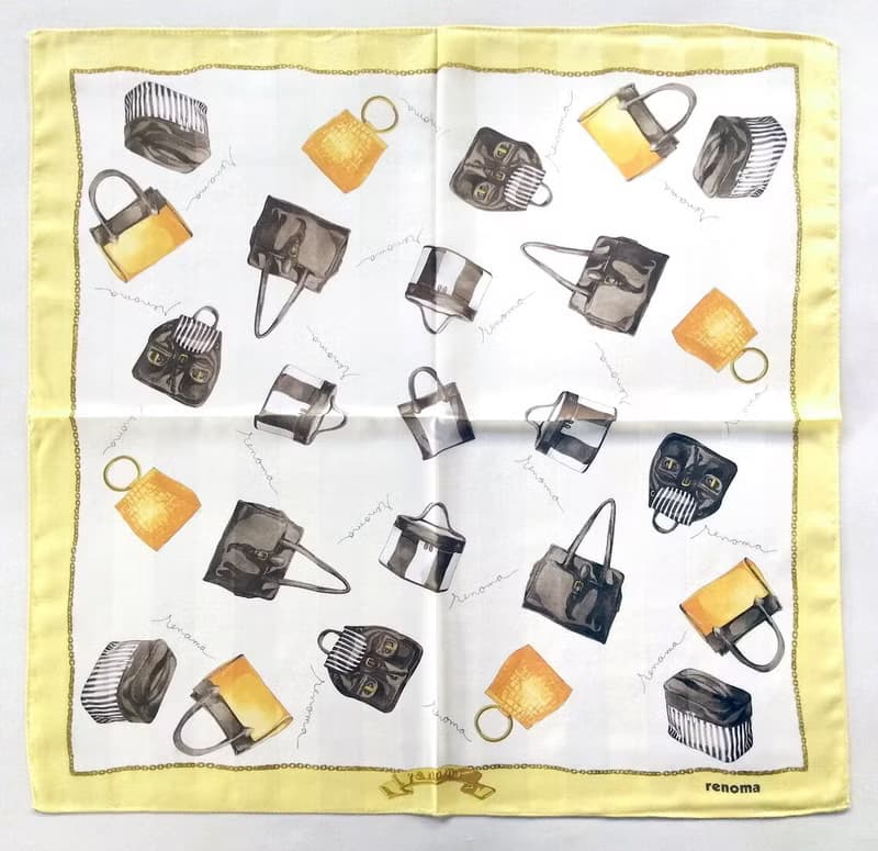 renoma Vintage Scarf Women Handbag Collection 23 x 22.5 inches