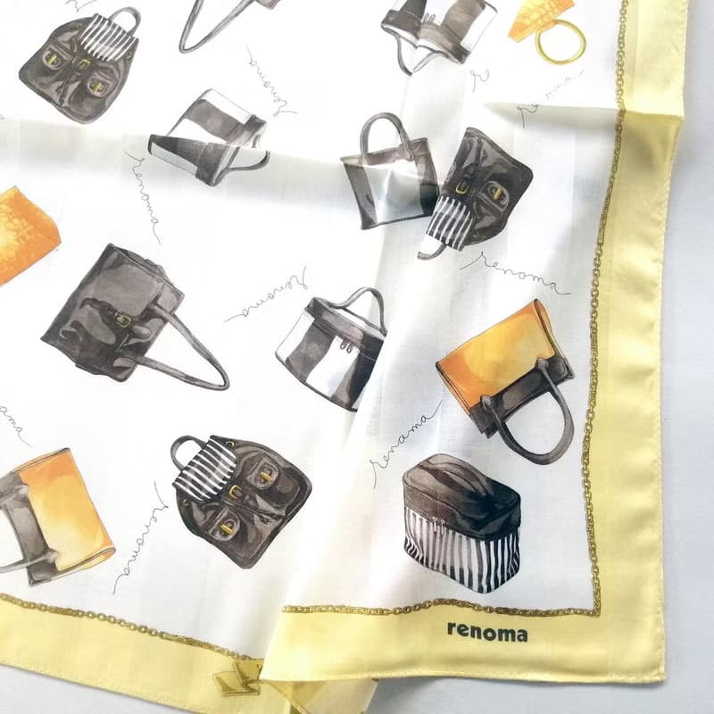 renoma Vintage Scarf Women Handbag Collection 23 x 22.5 inches