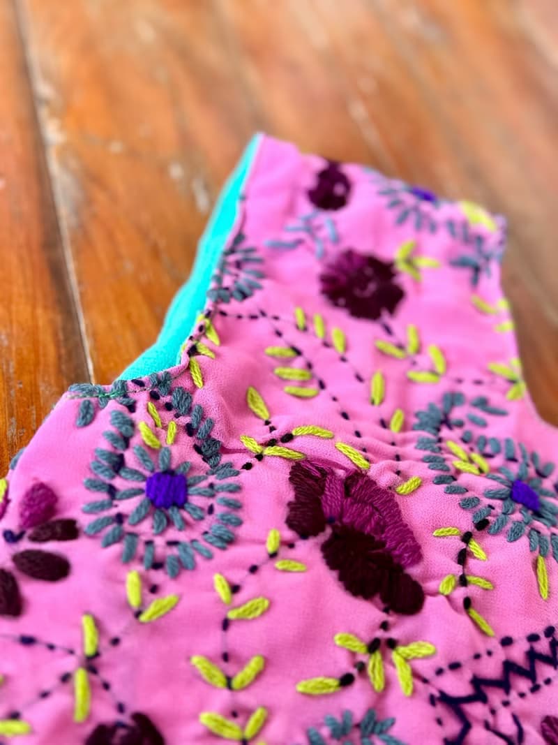 手工刺繡 花卉 手提包 小包 包包 手袋 手提袋