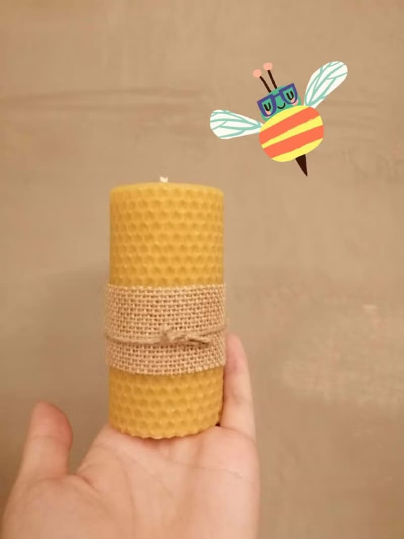 100% 純天然蜂蠟。蠟燭。台灣產