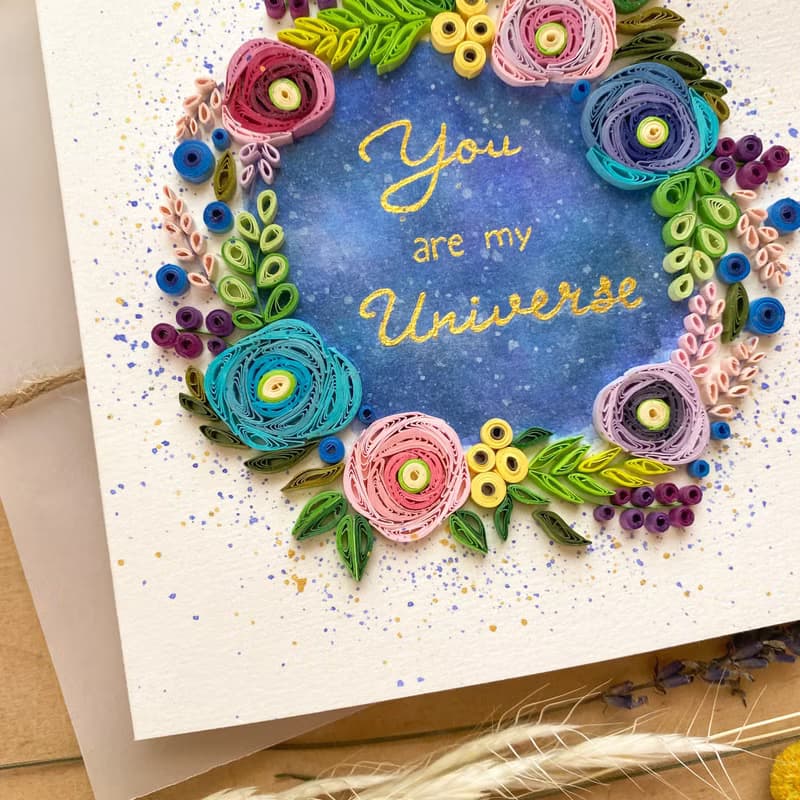 Greeting Card - You are my Universe