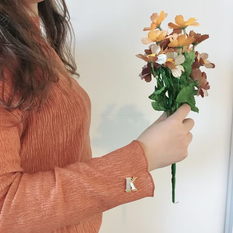 K / Kidult  -琺瑯徽章卡－附信封 開學季 情人卡 萬用字母卡