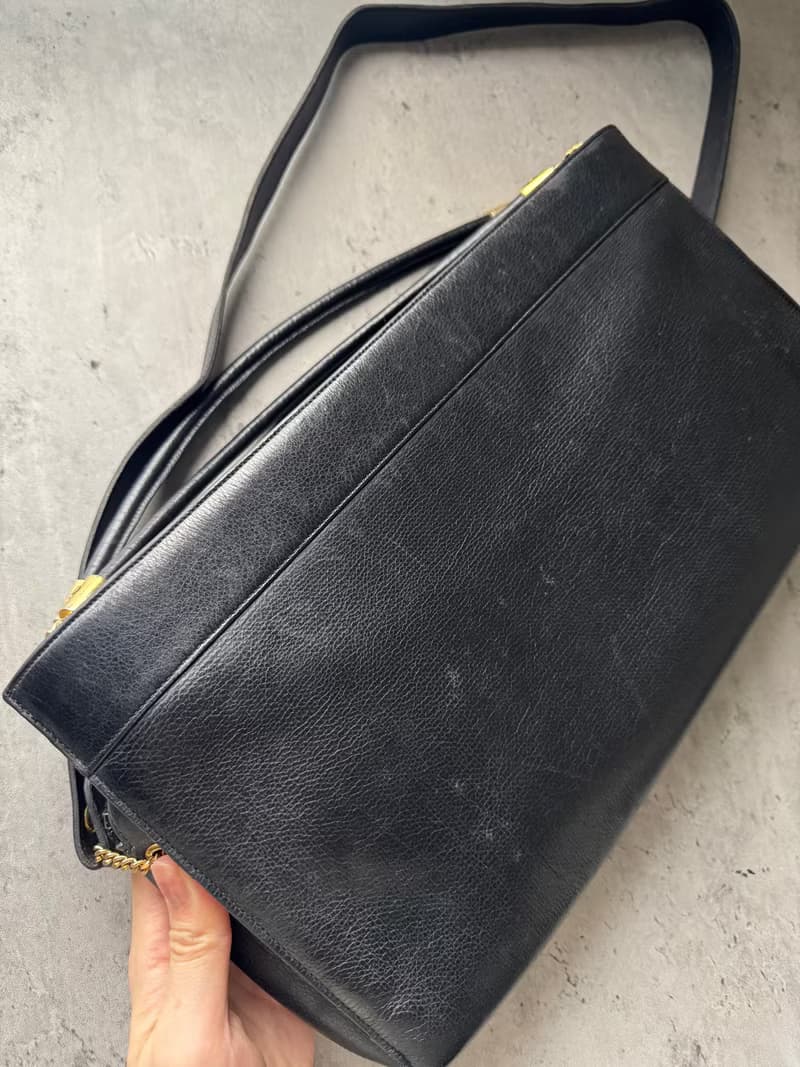 中古正品 Christian Dior 迪奧 真皮兩用包 腋下包 側背包 手提包