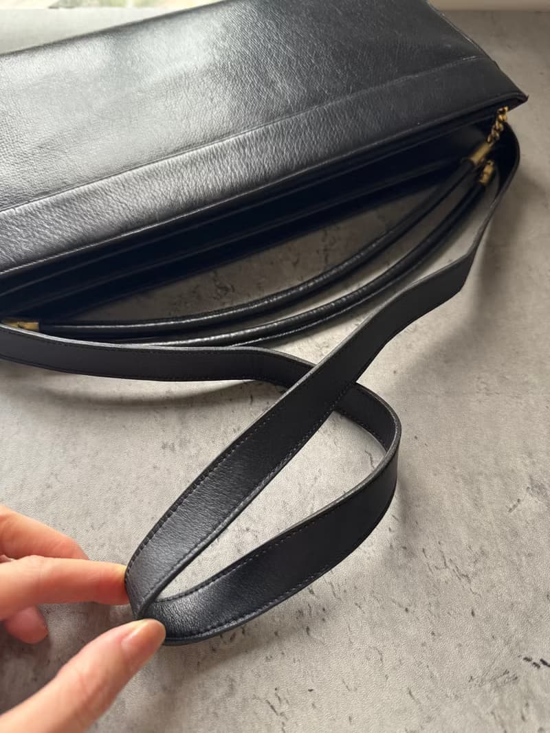 中古正品 Christian Dior 迪奧 真皮兩用包 腋下包 側背包 手提包
