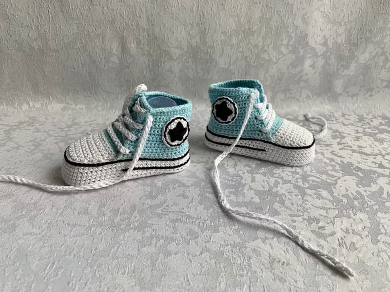Cute Converse Baby Booties Baby Newborn Shoes Gift Baby Reveal Party Family Look