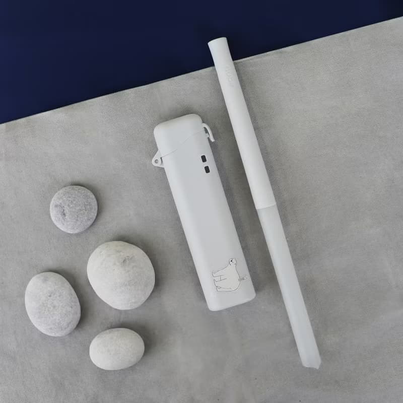 TRUEGRASSESnuboPod 藍鯨吸管 動物款 白玉白x北極熊