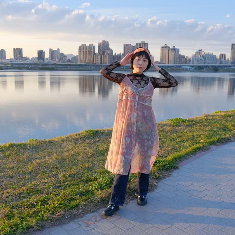 楓燼 手染細肩帶罩衫 輕薄外搭洋裝 職人手工染製