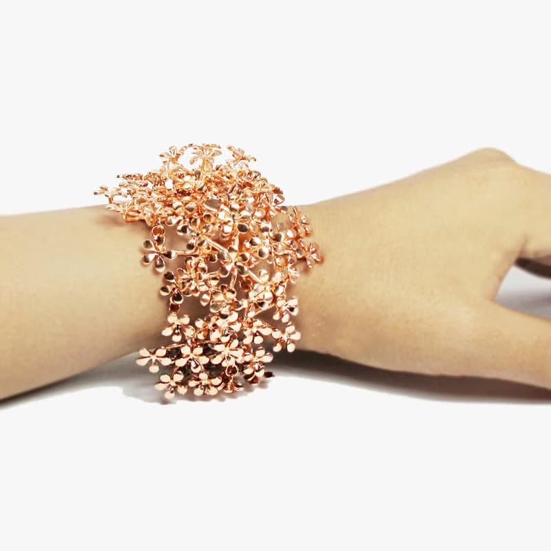 Flower  Bracelet, Summer Floral adjustable Bracelet