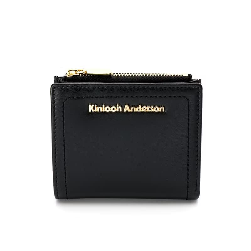 【Kinloch Anderson】Carol 壓扣短夾-優雅黑