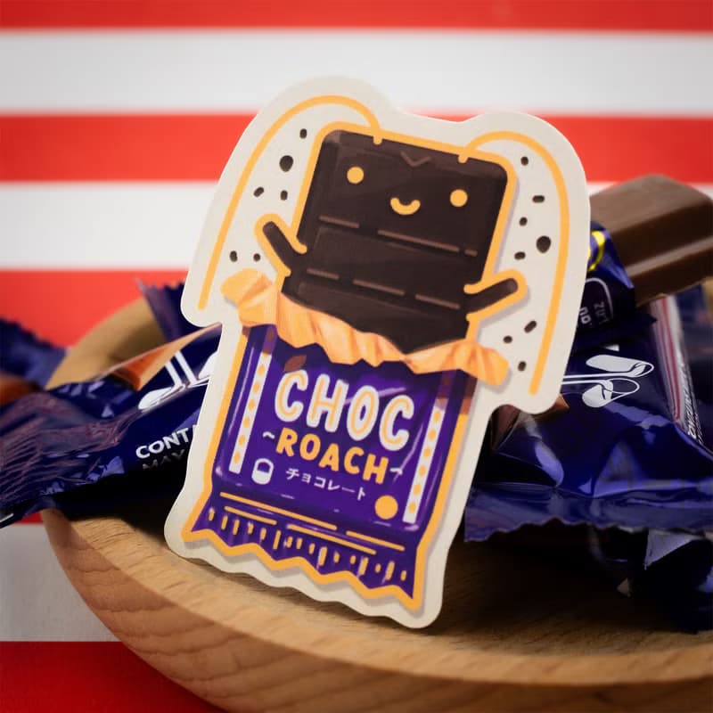 Chocroach Sticker Pack Season 1 | Cute Snack Waterproof Stickers