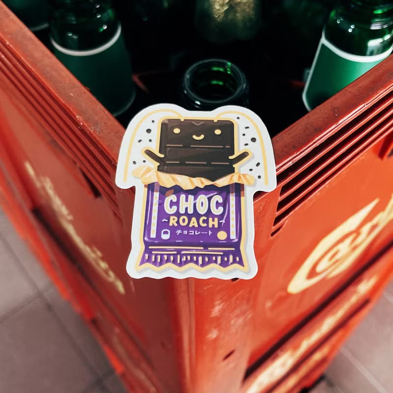 Chocroach Sticker Pack Season 1 | Cute Snack Waterproof Stickers