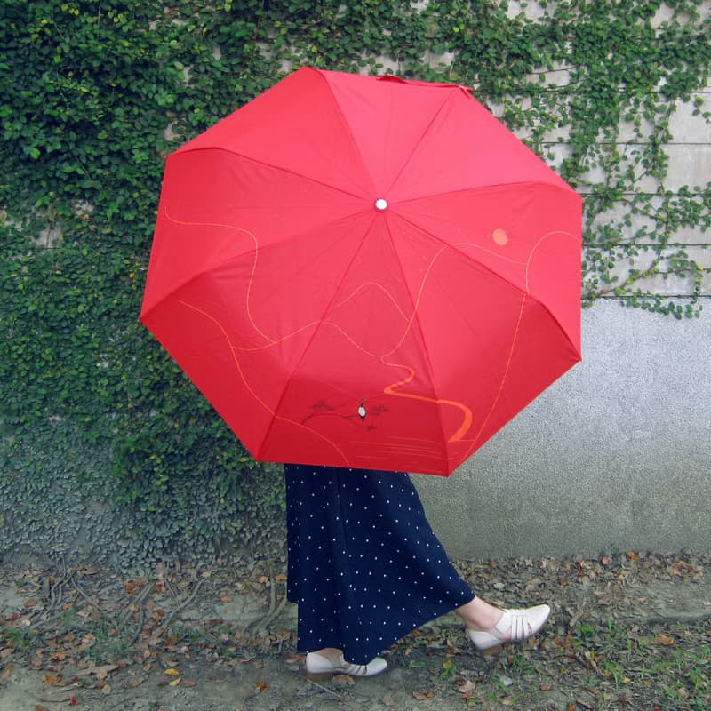 【遙望/自動紅傘】/自動抗風折傘