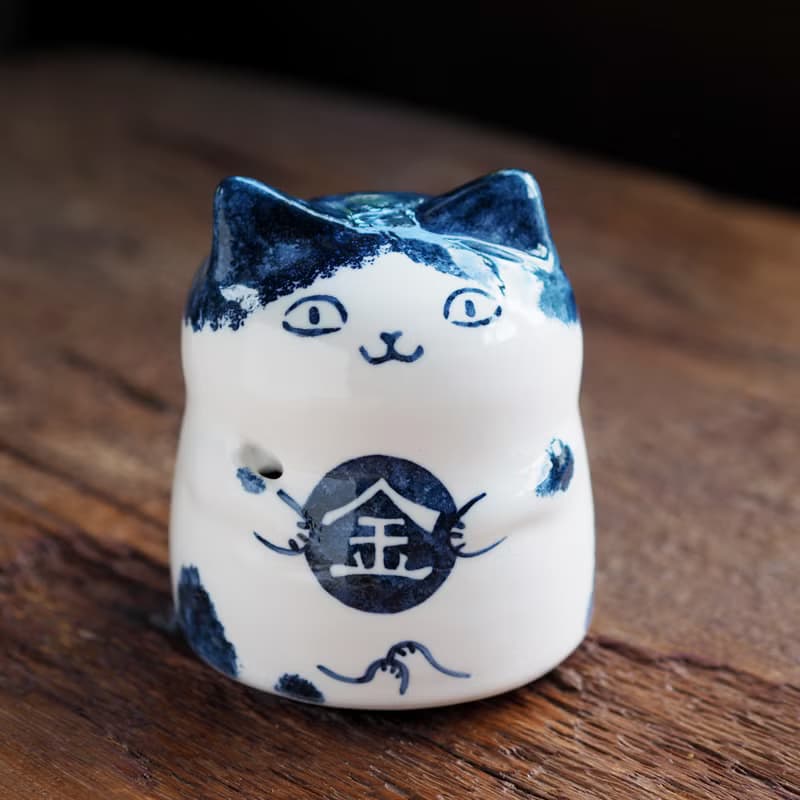 【金來貓】祝福花器 / 招財擺飾 / 可插乾燥花