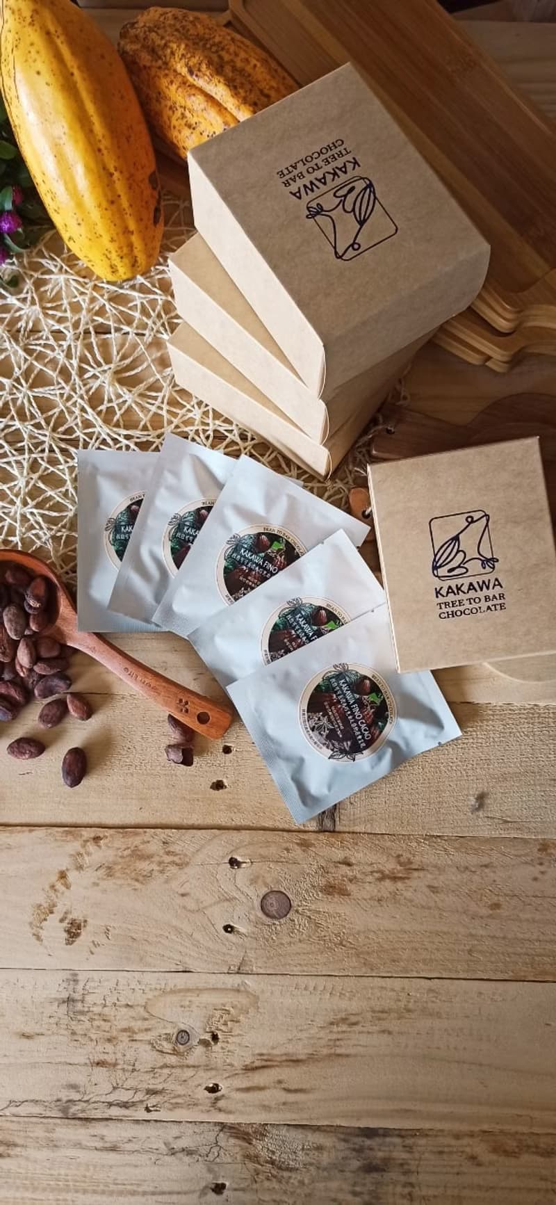 CACAO inN可可研製_小禮盒原味可可豆茶五包入_純素.買六盒送一盒