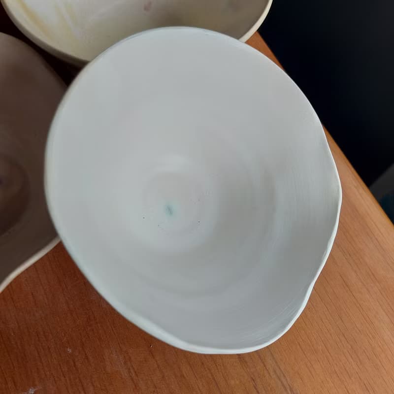 【質感餐桌】白玉花型碗